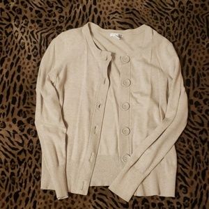 Heathered cream h&m cardigan